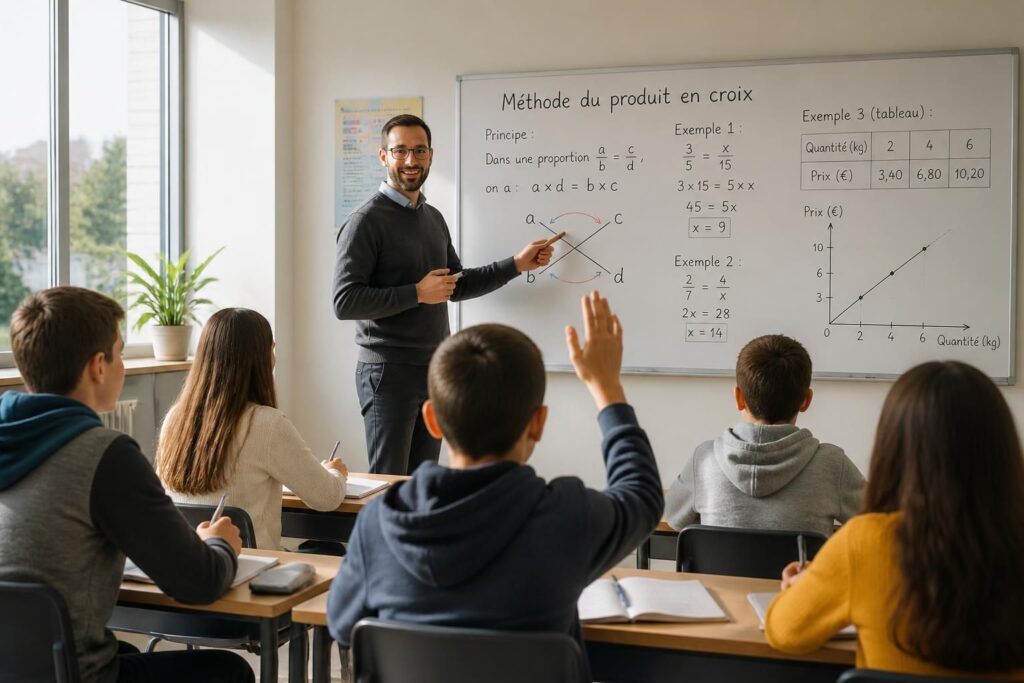découvrez une explication simple du produit en croix avec des exemples clairs pour mieux comprendre cette méthode mathématique essentielle.