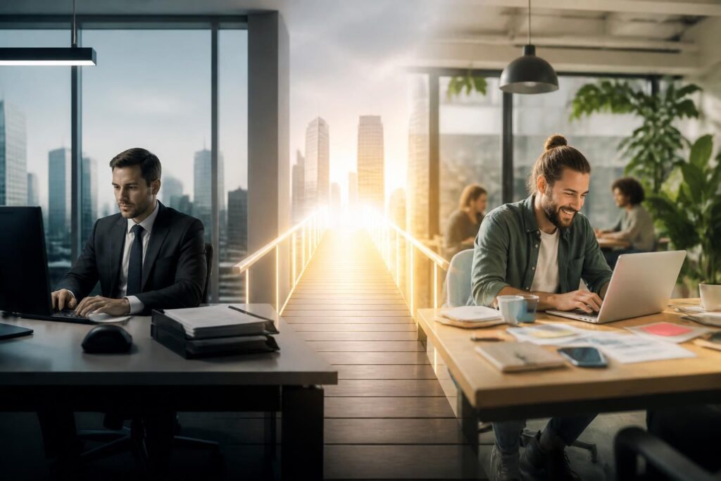 Du salariat a l&rsquo;entrepreneuriat : reussir sa transition