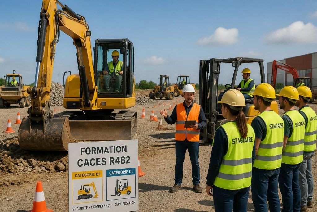 découvrez tout sur le caces r482 b1 c1 : les catégories, les formations indispensables et les certificats nécessaires pour conduire en toute sécurité les engins de chantier.