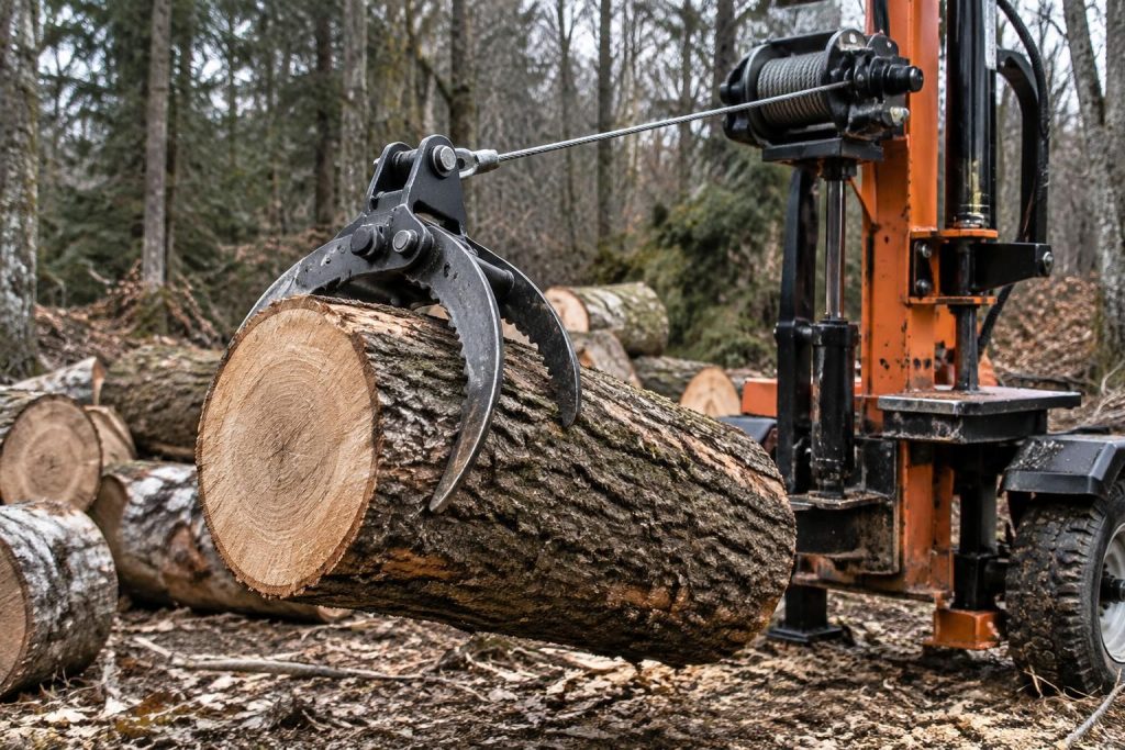 Griffe de levage : utilisation et modèles adaptés pour le bois et le treuil fendeuse